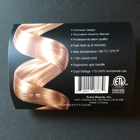 Sutra mini ceramic curling iron - Picture 2 of 3